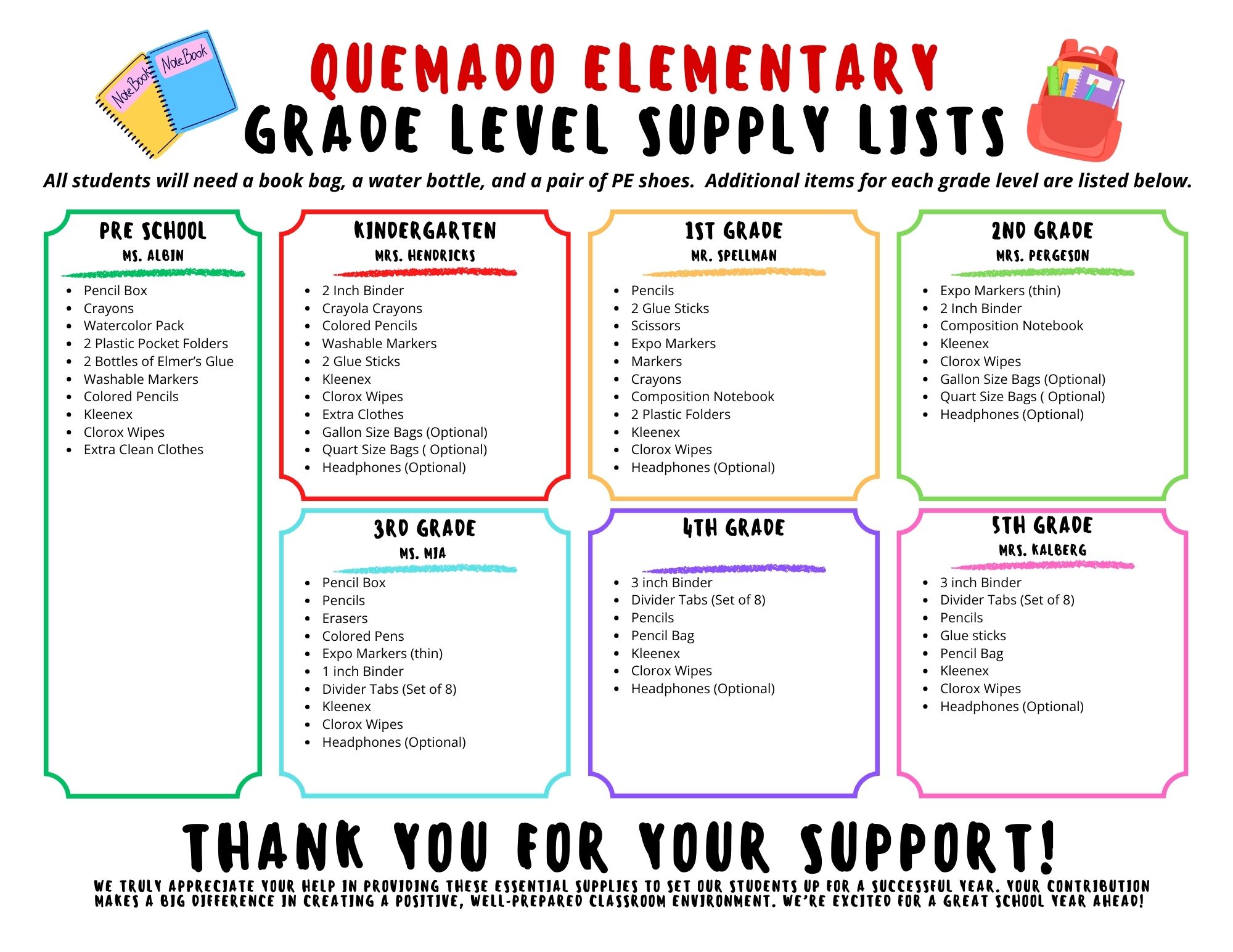 Supply List